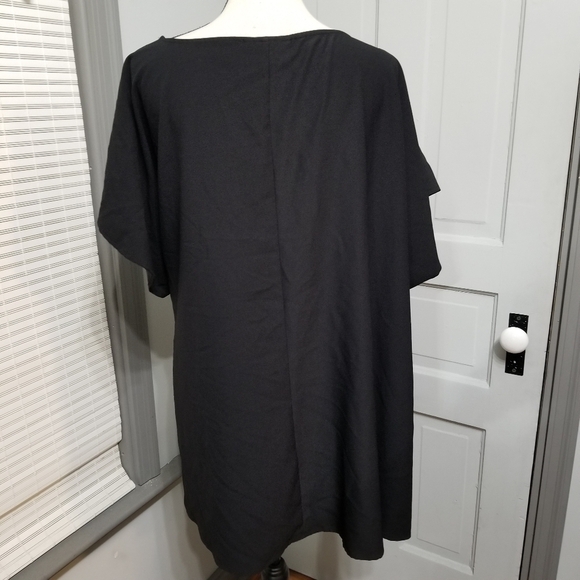 Lane Bryant Black Kimono Side Tie Blouse - Picture 2 of 7